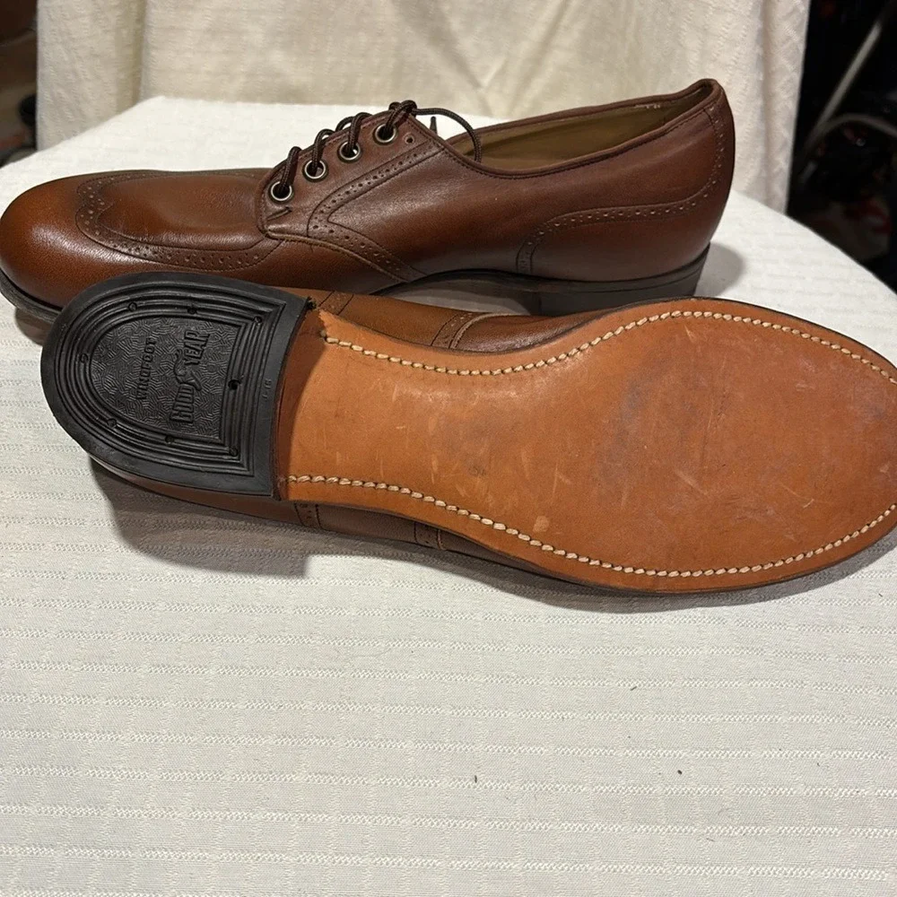 Vintage Miller Barefoot Made In USA Shoe Men's Dress Shoes 10 B/ Brown Pre-Owned